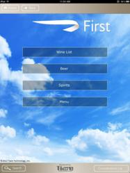 Tiare Technology Wireless WineList Solution lets British Airways passengers order wine in First Class Lounges